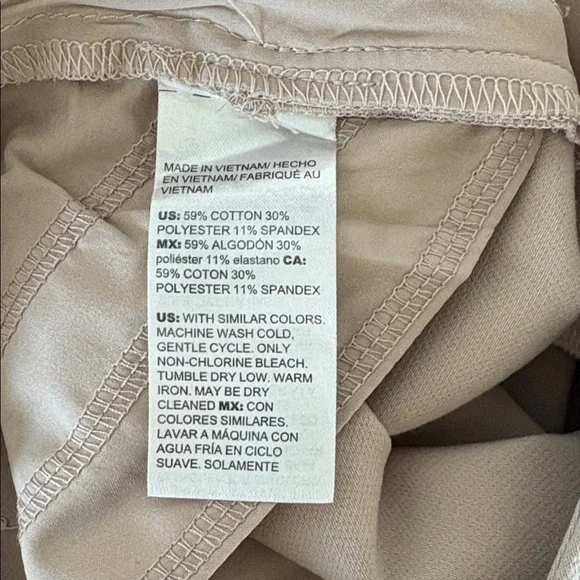 White House Black Market - Lt Beige Elle Straight Leg Ankle Pants - High Rise - Picture 5 of 6